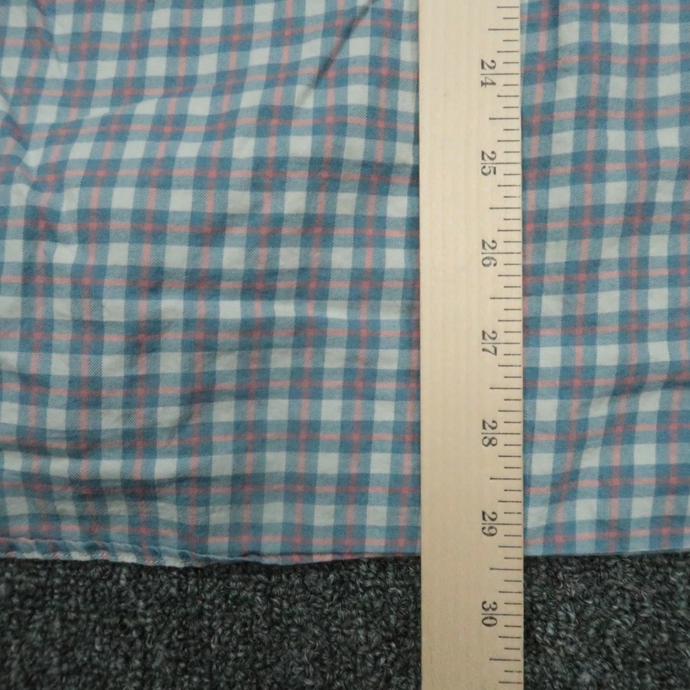 Faherty Shirt Mens Extra Large Blue Ventura Plaid Button Lightweight Long Sleeve - Picture 6 of 7